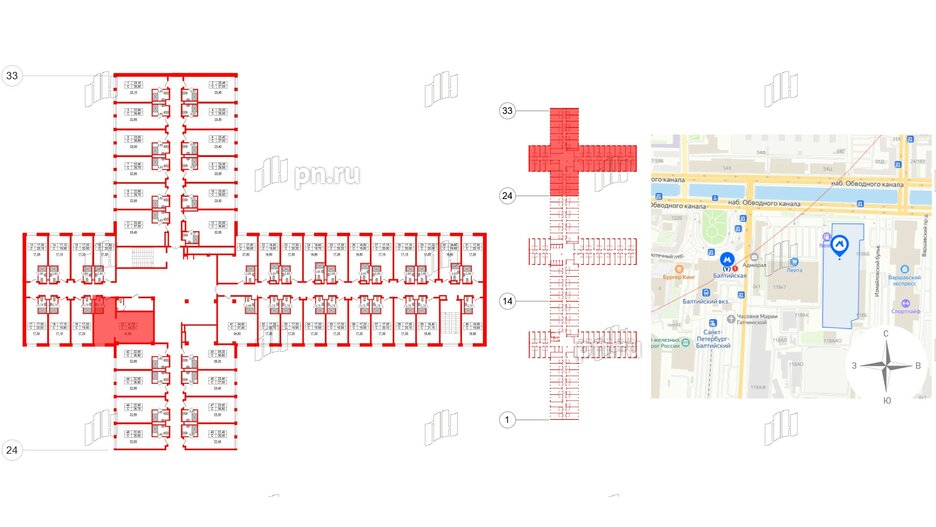 Апартаменты в ЖК Апарт-отель Well , студия, 44.86 м², 9 этаж